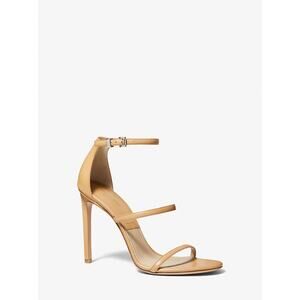 Michael Kors Collection NADEGE Leather Sandal - Camel - IT 39.5 (US 9.5) NIB
